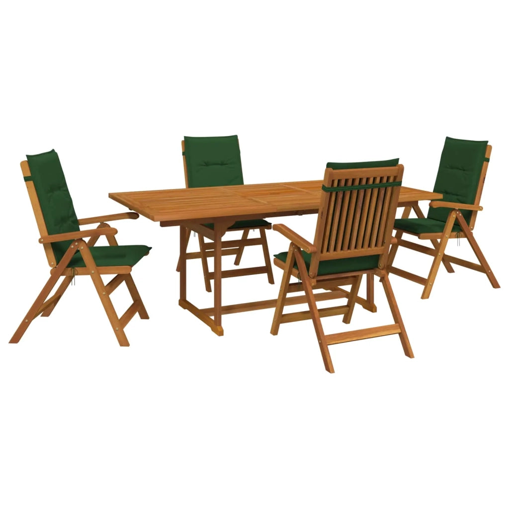 Set da pranzo da giardino 5 pezzi Naturale 3434499