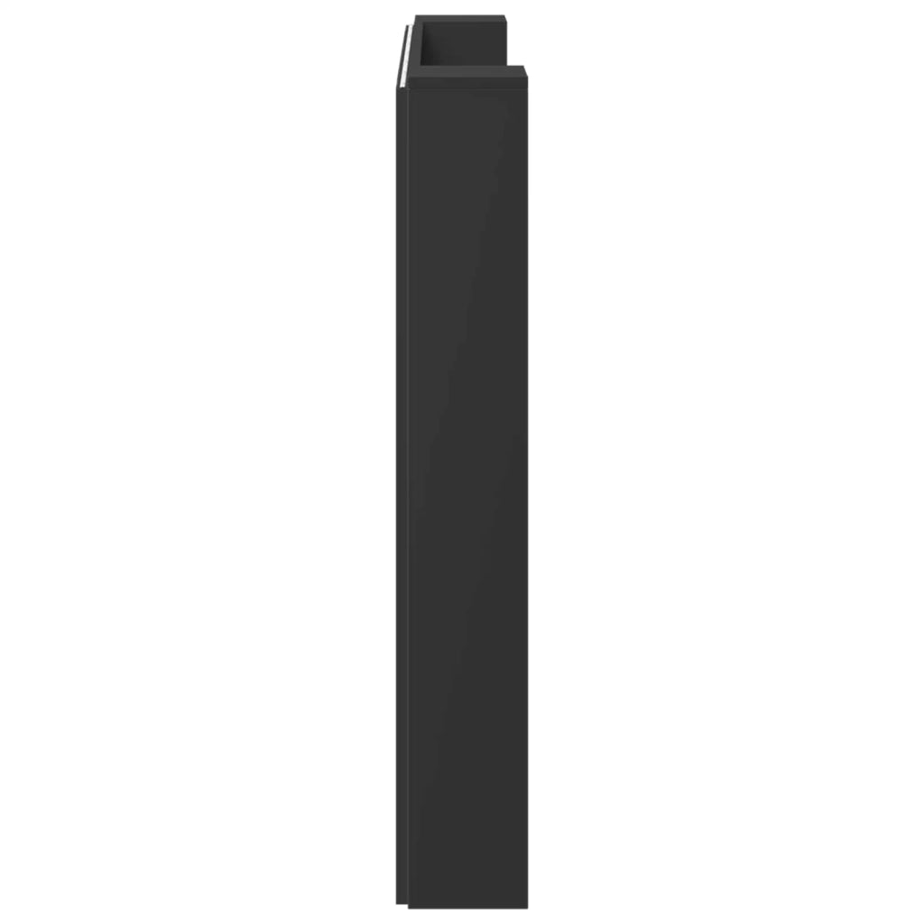 Testiera Letto Nero Legno ingegnerizzato