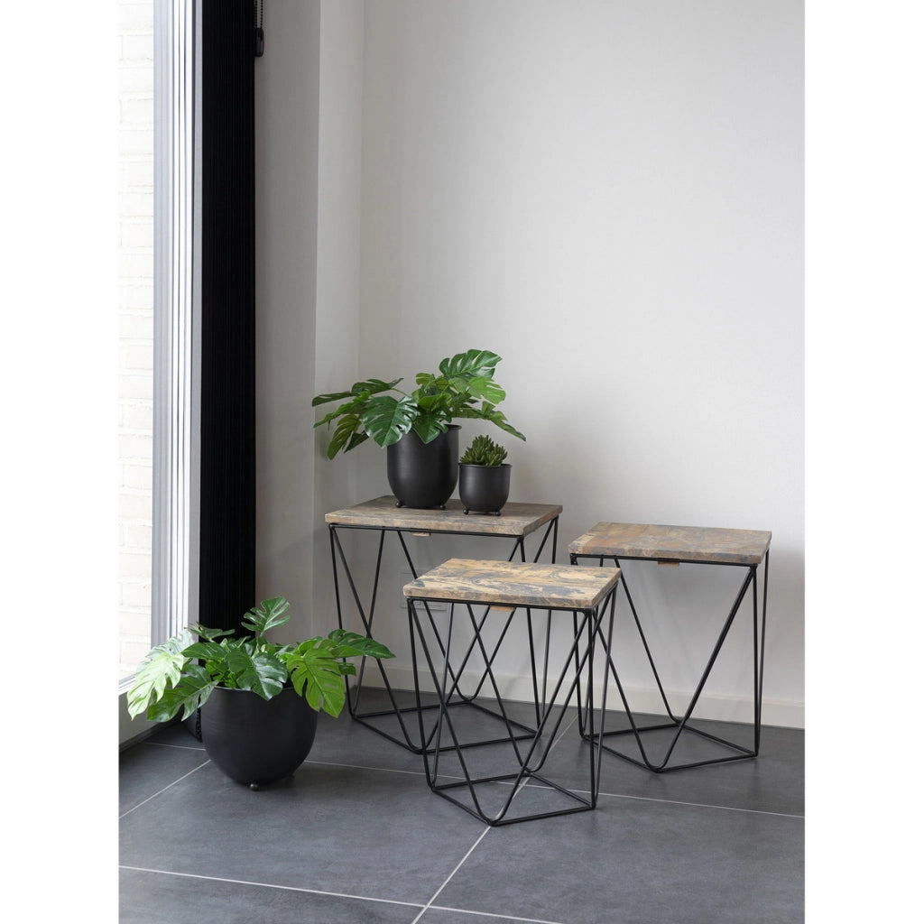 Pianta Artificiale Monstera, Verde, Polietilene, 40x40x45 cm