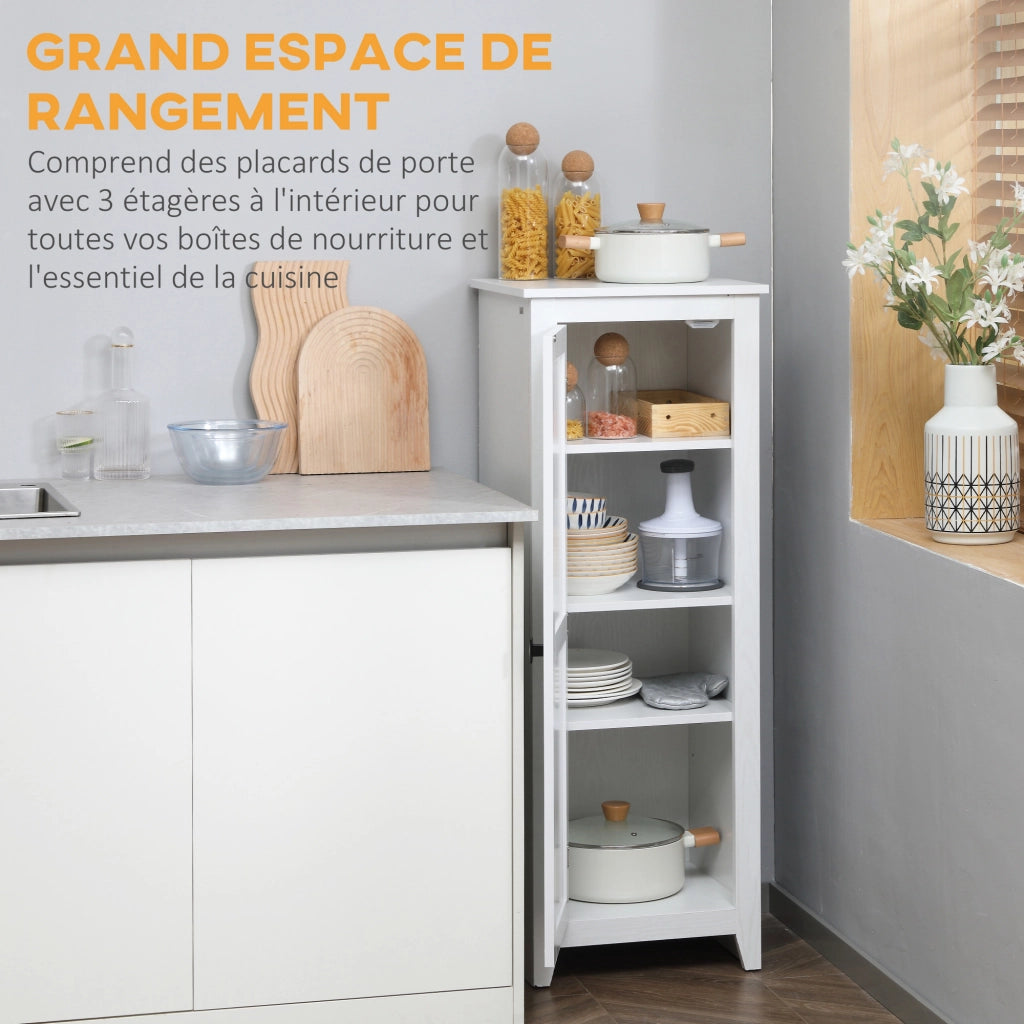 Mobile contenitore multiuso ¨C Xylo ¨C Bianco 3 ripiani regolabili 120cm