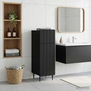Mobiletto da Bagno ZWOLLE Nero 30 x 31 x 79,5 cm 896386