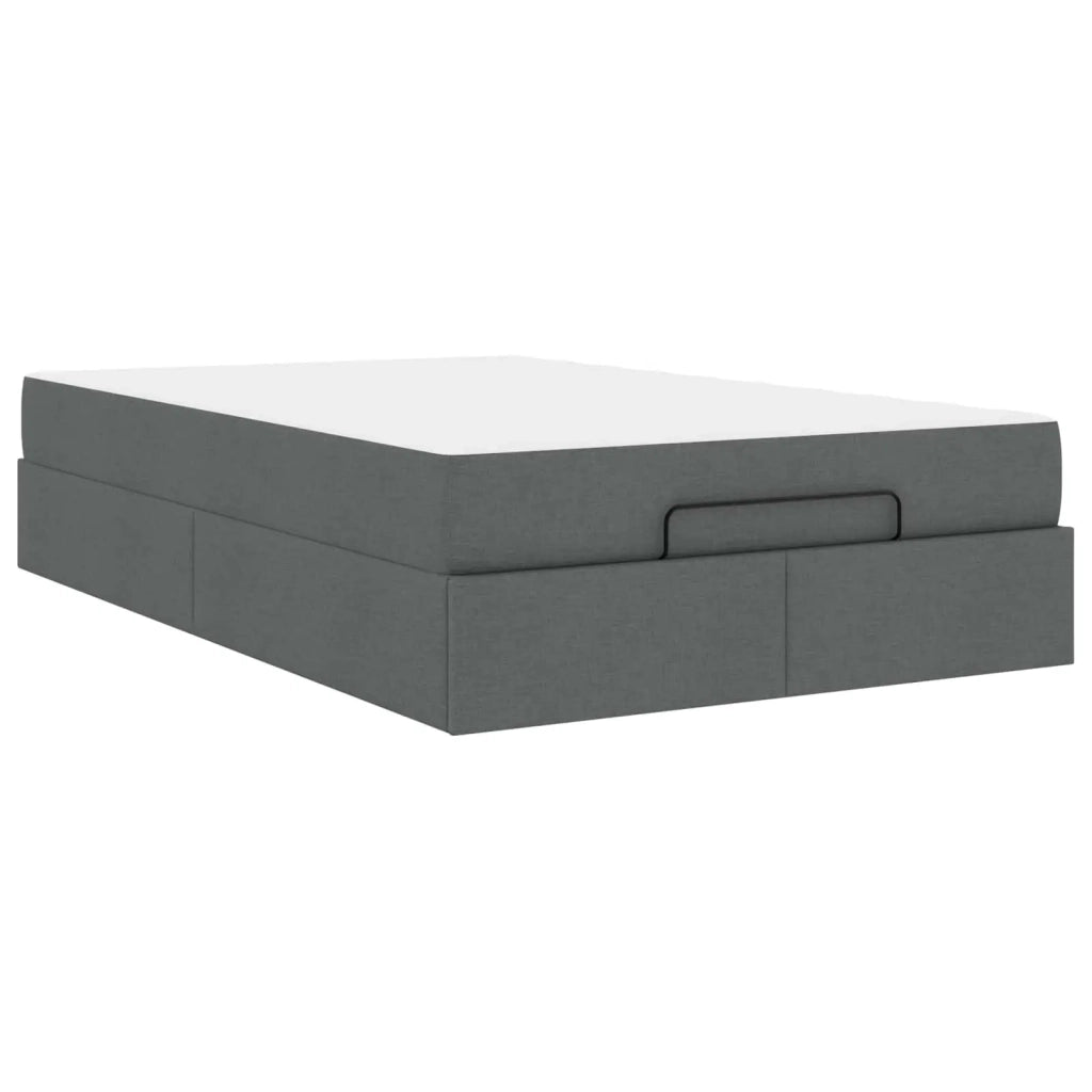 Struttura letto con materasso 2 pcs Grigio Sfumato Tessuto