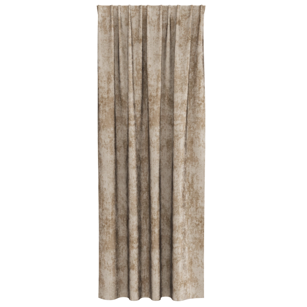 Set di 2 Tende in Velluto con Occhielli Champagne 260x140 cm