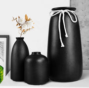 Vasi ceramici, set da 3, altezza 25 + 15 + 10 cm, vasi per fiori per pampas, decorazione moderna per casa, grandi vasi moderni per fiori, tavolo, libreria, camino, soggiorno, camera da letto, ufficio, matrimonio.