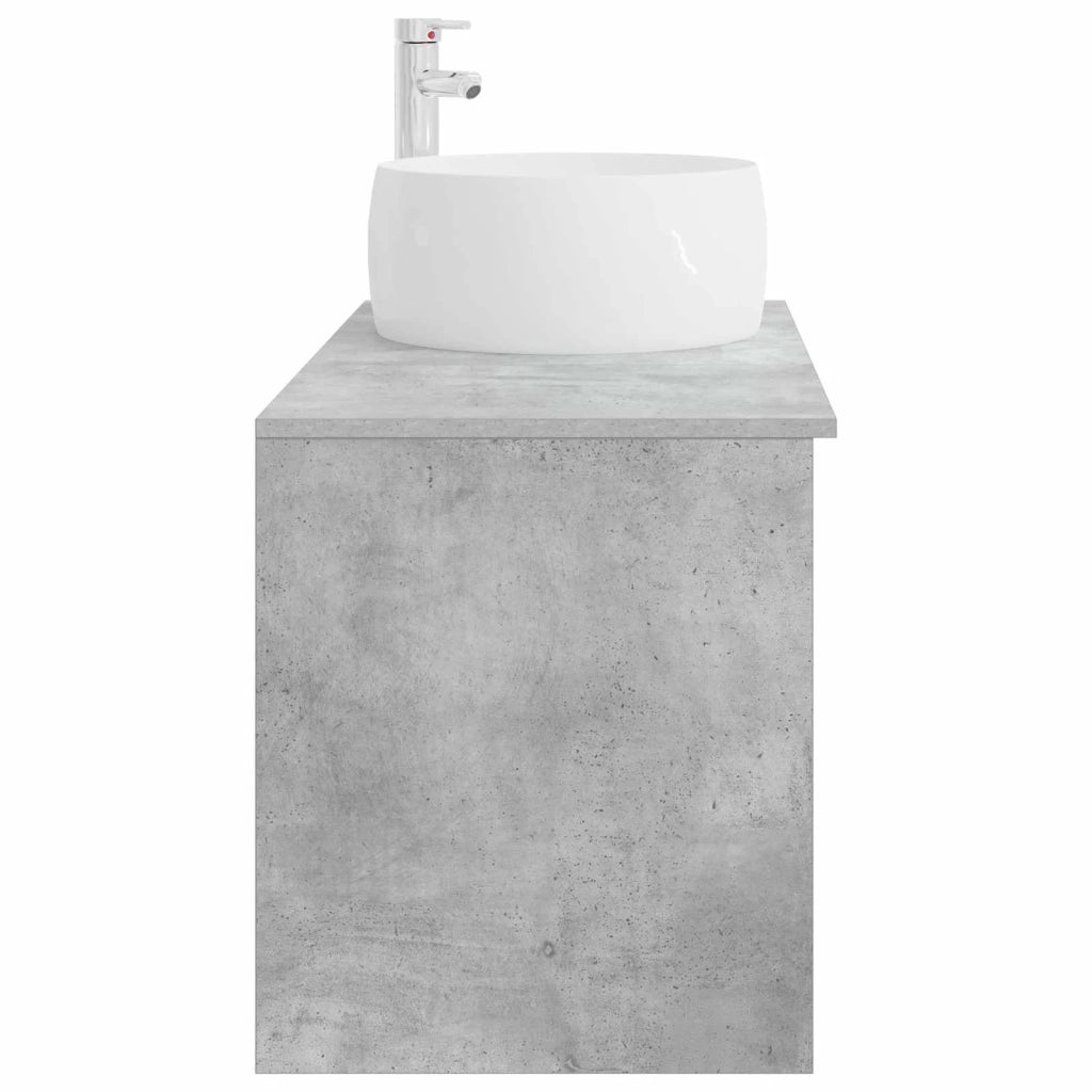 Set di mobili per il bagno 2 pcs Grigio Cemento 3403923