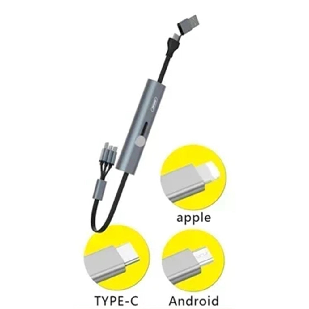Trade Shop - Cavo Di Ricarica Trasferimento Dati 6 In 1 Da Usb A Micro Usb/lightning/type-c 40w Q-sj11 -