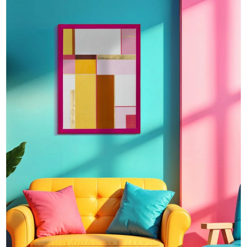 Stampa Su Tela Laccatto Acrylic Con Cornice -b- cm 60x3,3x80