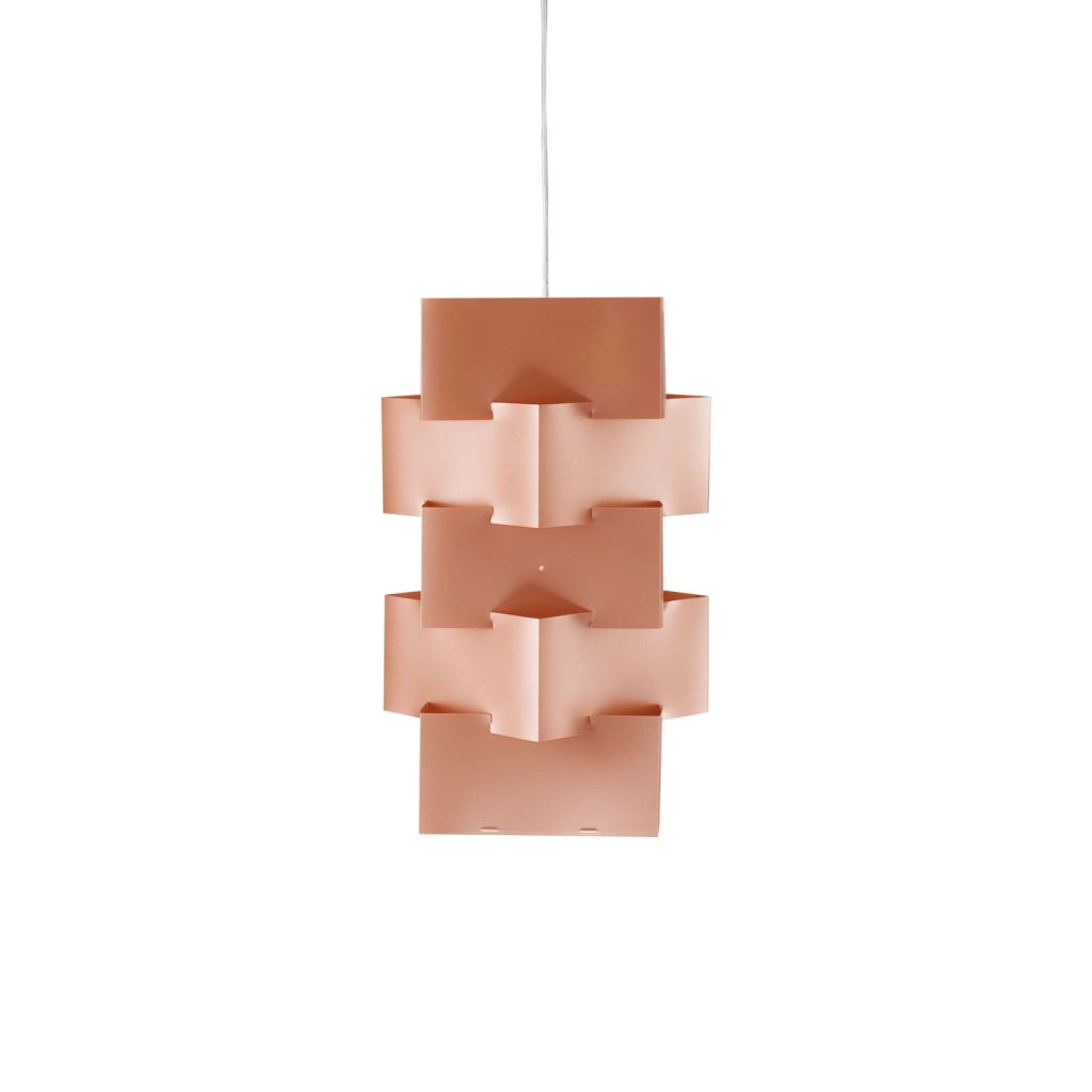 Sospensione Moderna Building Polilux ® Rame E Metallo Cromo 1 Luce E27 H60Cm