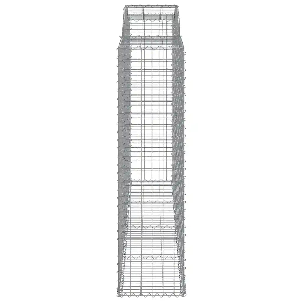 Cesti Gabbioni ad Arco 11 pz 300x50x180/200 cm Ferro Zincato 3146782