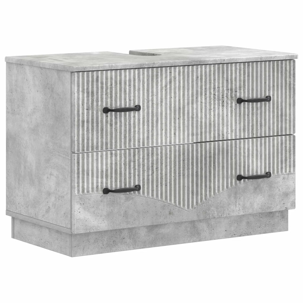 Armadio per Lavabo da Bagno HOORN Grigio Cemento 897238