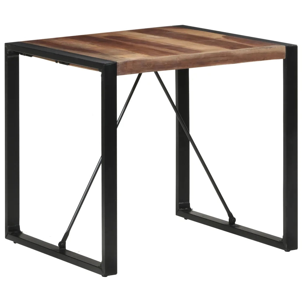 Tavolo da Pranzo 80x80x75 cm Legno Massello Finitura Sheesham