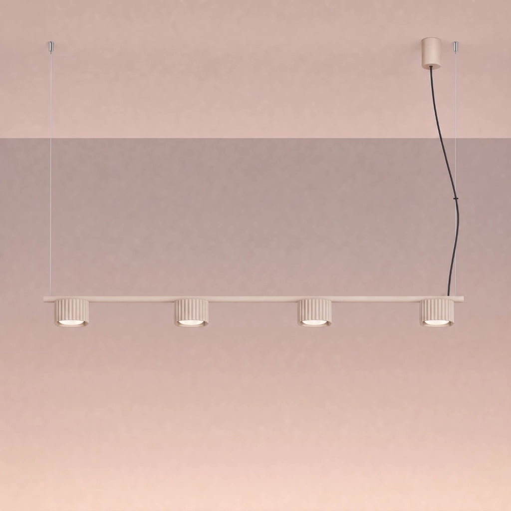 Lampadario RIFF 4 tortora Gx53