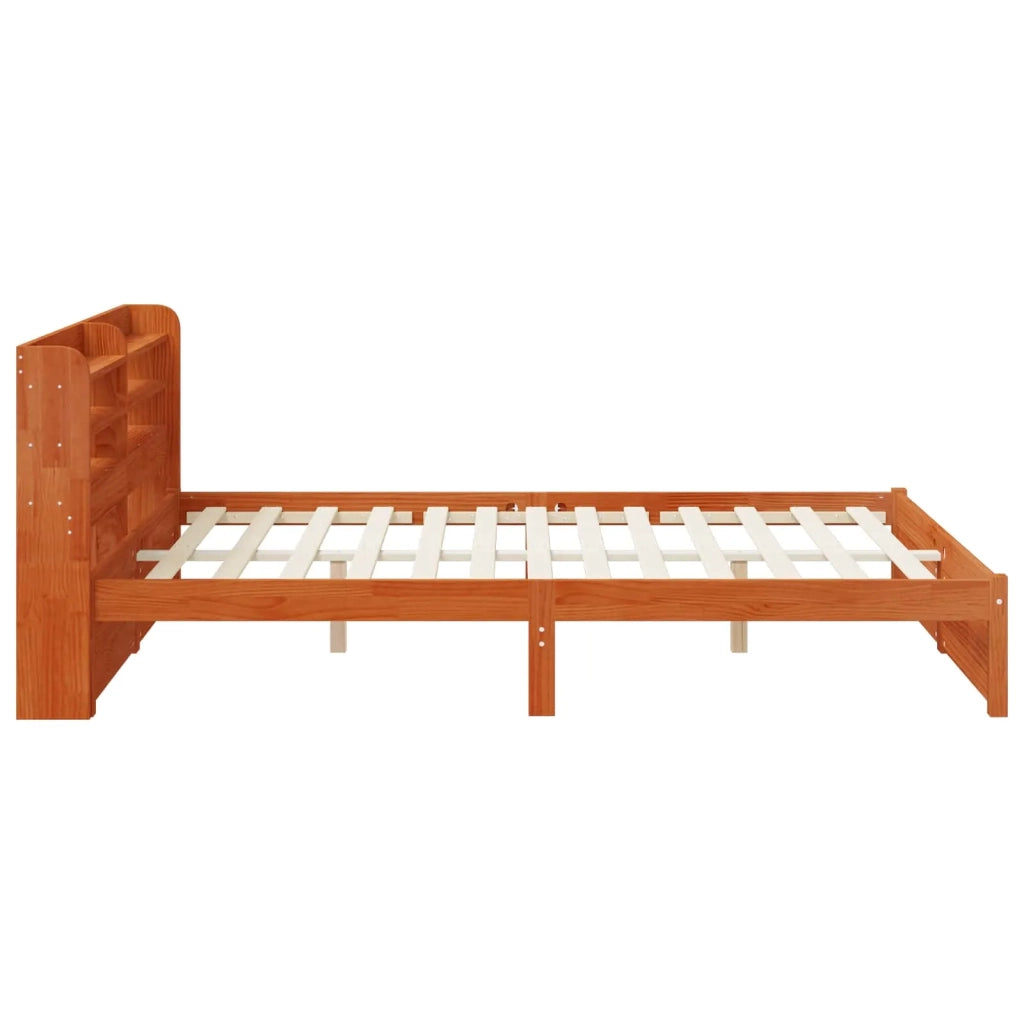 Struttura del letto Marrone cerato Legno di Pino Massello 3423813