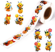 Set di 500 Bijinote per Notebook, Bambini e Laptop - Cartoni di Api Carini, Sticker Animali, Decorazione Moda