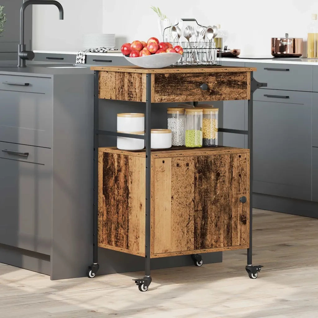Carrello da Cucina Legno vecchio 56 x 43 x 89,5 cm CFW5267473