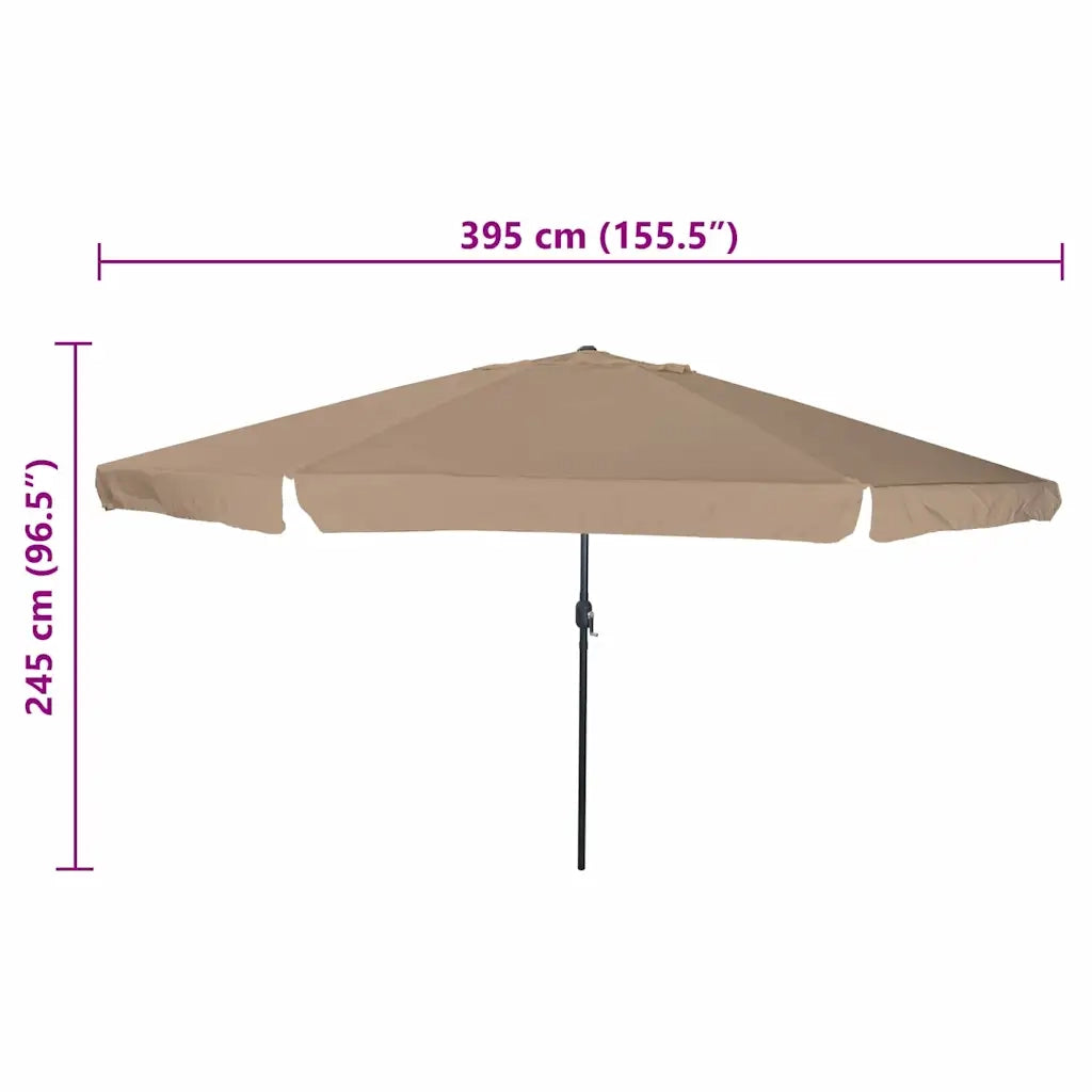 Ombrello da giardino-Ombrellone da spiaggia Talpa 394 x 394 x 248 cm