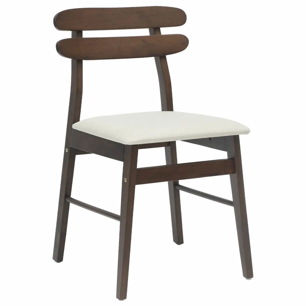Sedia da pranzo 2 pz | Sedie da cucina Marrone chiaro e chiaro