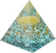 Piramide di Cristallo Orgonit Energia Positiva - Albero della Vita Piramide Reiki Chakra - Meditazione Yoga Successo Regali