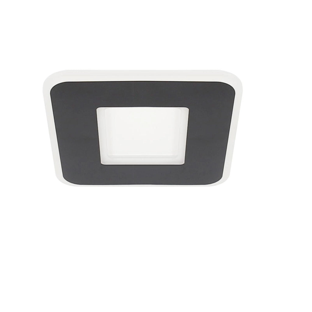 ZMH Lampada da soffitto LED bianca e nera per corridoio, 24 cm, per soggiorno