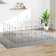 Gabbia per Animali 44 Pannelli con Porta Nera 35x35 cm Acciaio cod mxl 54422