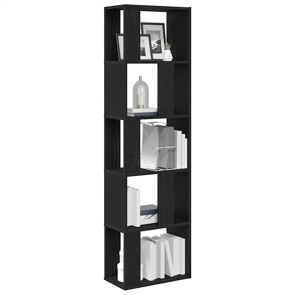 Libreria/Divisorio Rovere Nero 45x24x159 cm Legno Multistrato 862400