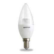 Trade Shop - Lampadina Led A Oliva Trasparente E14 5watt Luce Fredda 6500k Alta Qualità 00265 -