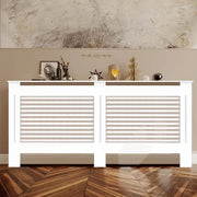 Copertura Radiatore Bianca in Legno: Copertura Radiatore 152×19×92.2cm Copertura MDF per Camera da Letto e Salotto