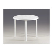 TAVOLO BARBADOS TONDO D. 88 CM BIANCO- 1,0 pz