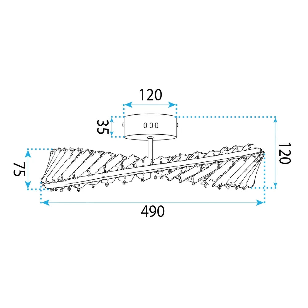 Lampada Da Soffitto Led Swe095-c 50cm Gold