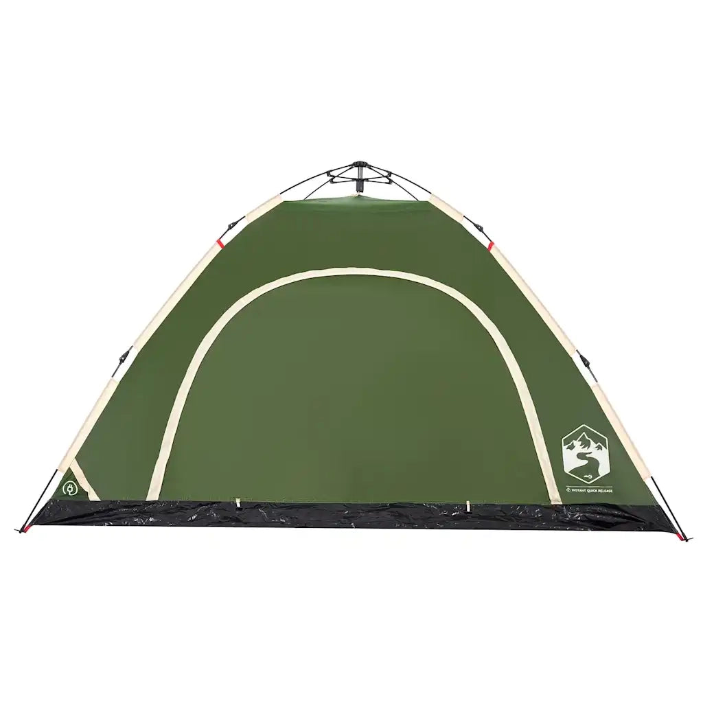 Tenda da Campeggio 5 Persone Verde a Rilascio Rapido