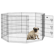 Recinto modulare per cani conigli roditori ¨C Xylo ¨C 61x91cm nero esterno interno