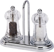 Set di 2 Molini di Pepe e Sale + Menage Acrilico 11 cm