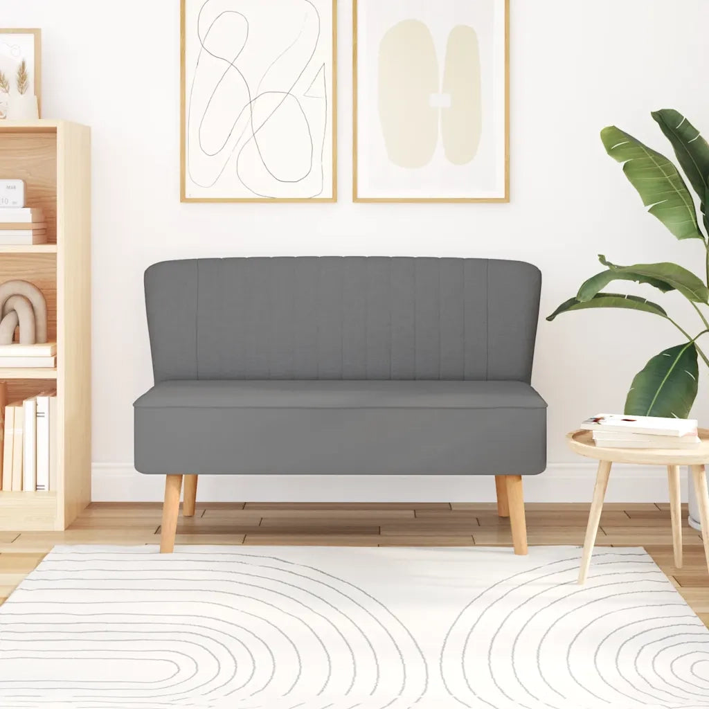 Divano-Sofa-Divanetto in Tessuto 117x55,5x77 cm Grigio Chiaro