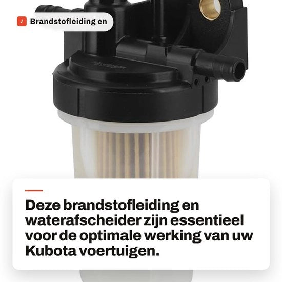 Filtro di combustibile sostitutivo - filtro combustibile - separatore acqua - kit di montaggio - compatibile con Kubota B7510/B7610/B7800/B2320/B2620/B2920/B3000 - raccolta dell'olio e mantenimento del motore pulito