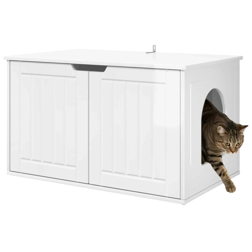 Casa per Gatti Bianco Lucido 85 x 55 x 50,5 cm CFW5179748