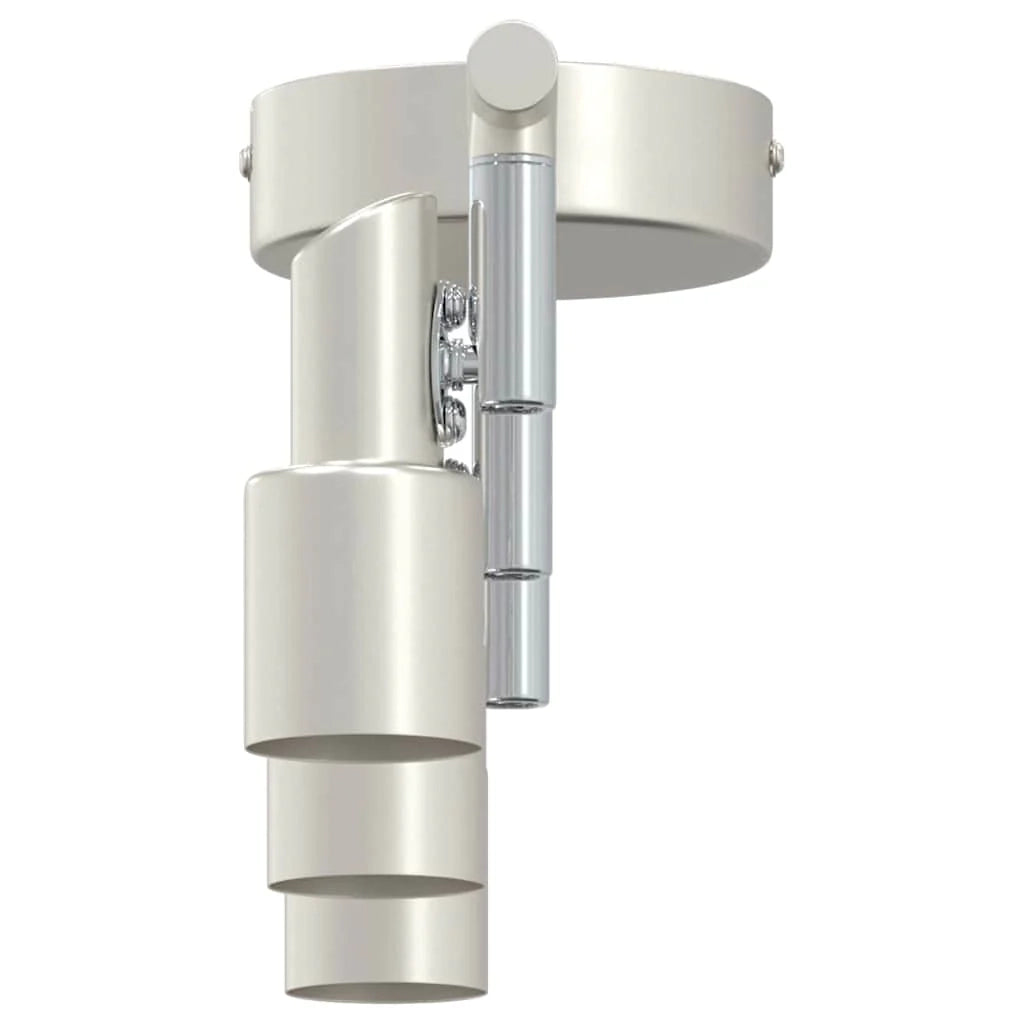 Faretto da soffitto moderno orientabile stile contemporaneo 39 x 10,5 x 10,5 cm acciaio nichelato 02_0058315