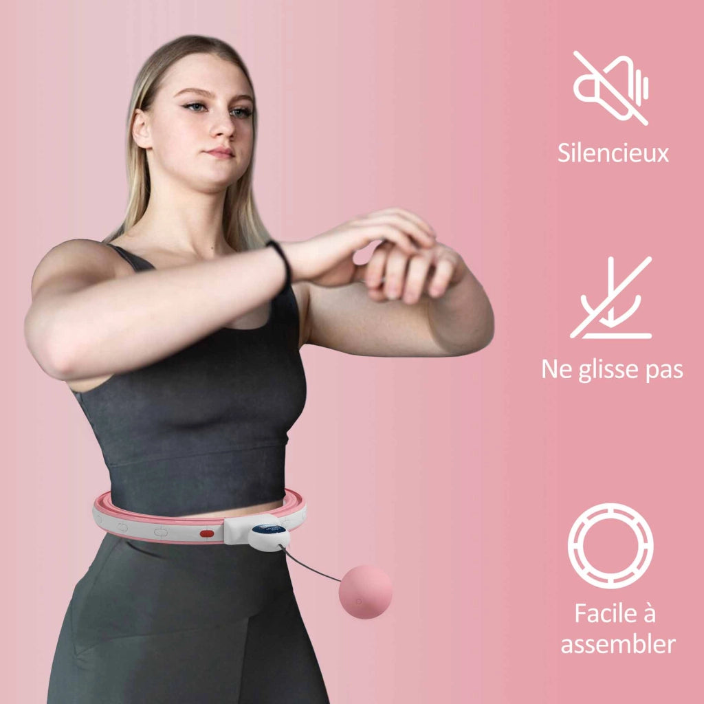 Hula Hoop Cerceau con Punte Massaggio ¨C zephmum ¨C 76-113 cm 16 segmenti