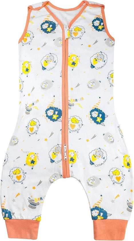 Sacco da Soggiorno con Piedi - Sacchetto Leggero in Cotone Portatile per Bambini e Bimbi (6M-7T)