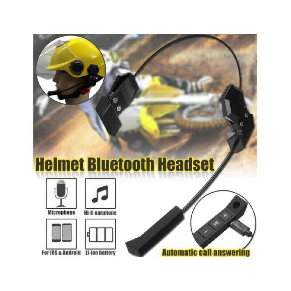 Trade Shop - Headset Kit Microfono Auricolare Bluetooth Wireless Esterno Casco Moto Bt9 -