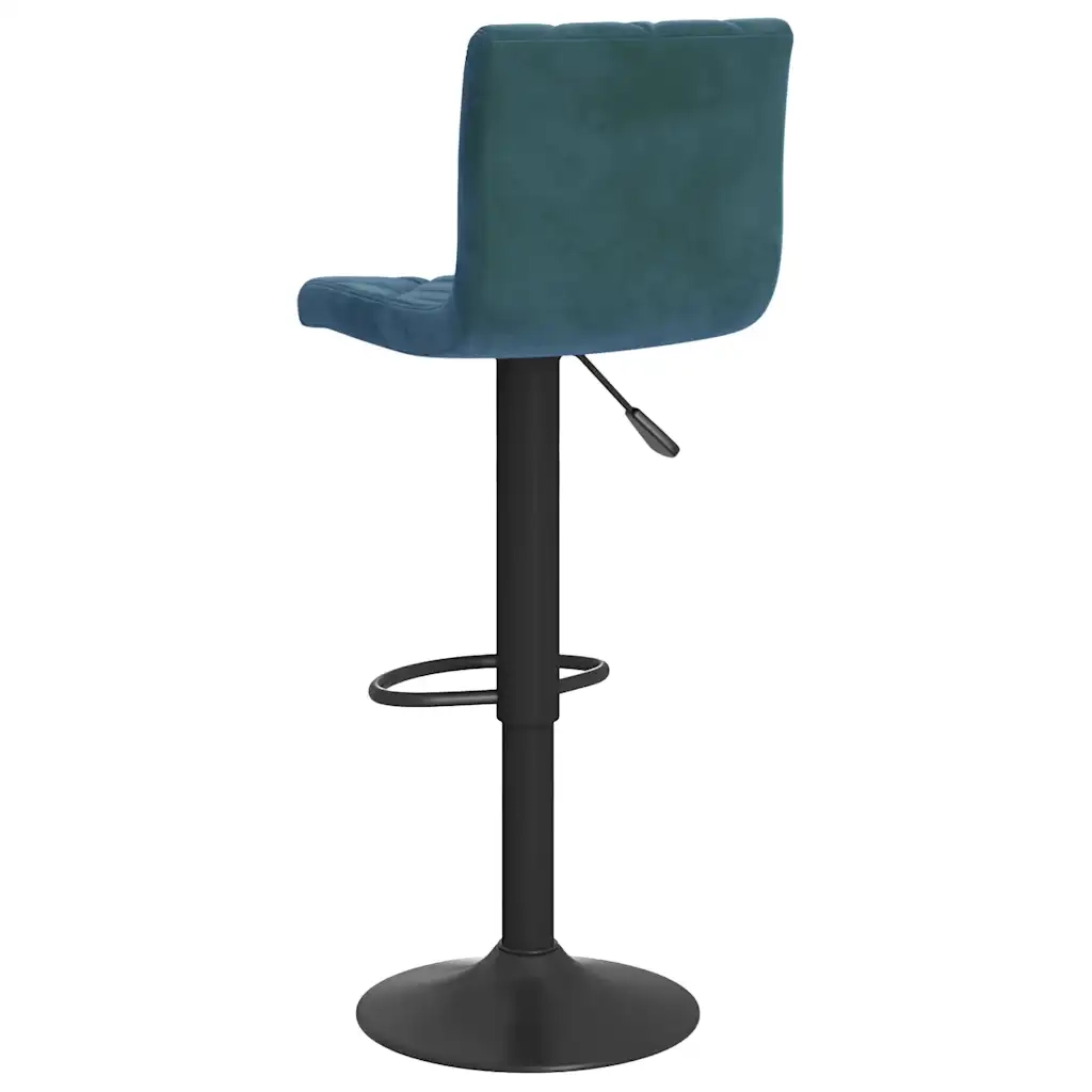 vidaXL Sgabelli da Bar 2 pz Blu in Velluto