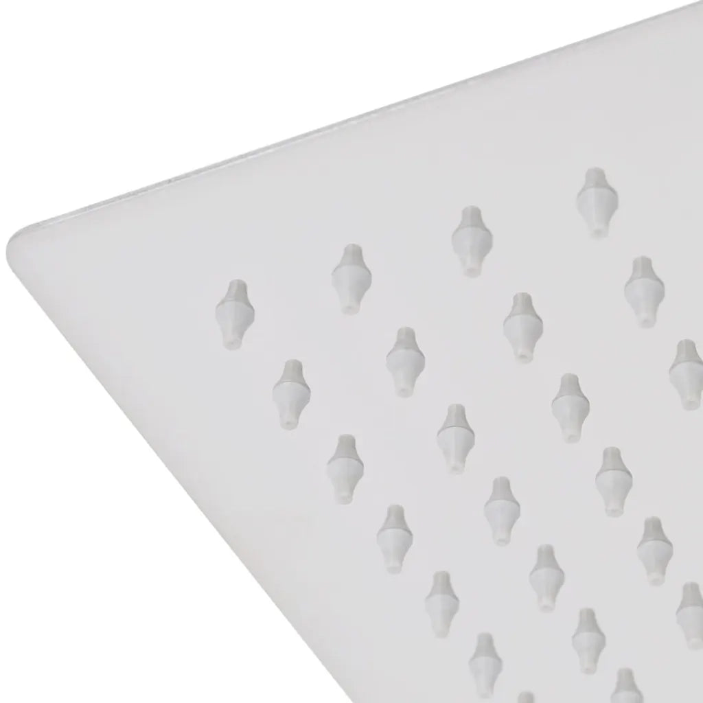 Soffione per Doccia a Pioggia 2 pz Acciaio Inossidabile 30x40cm CFW9646901