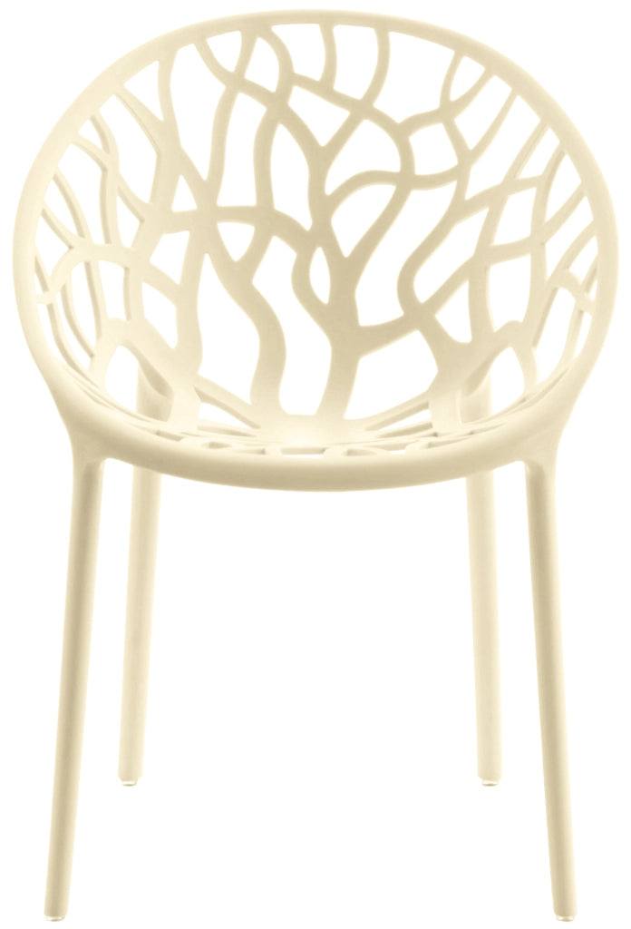 Set 4 sedie da giardino HOPE crema
