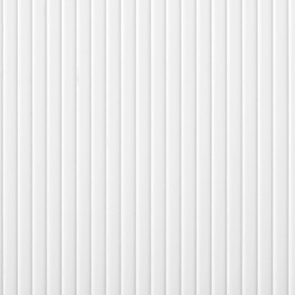 Mobiletto da bagno a parete con frontale scanalato 2 cassetti bianco 60 x 52 cm stile elegante moderno
