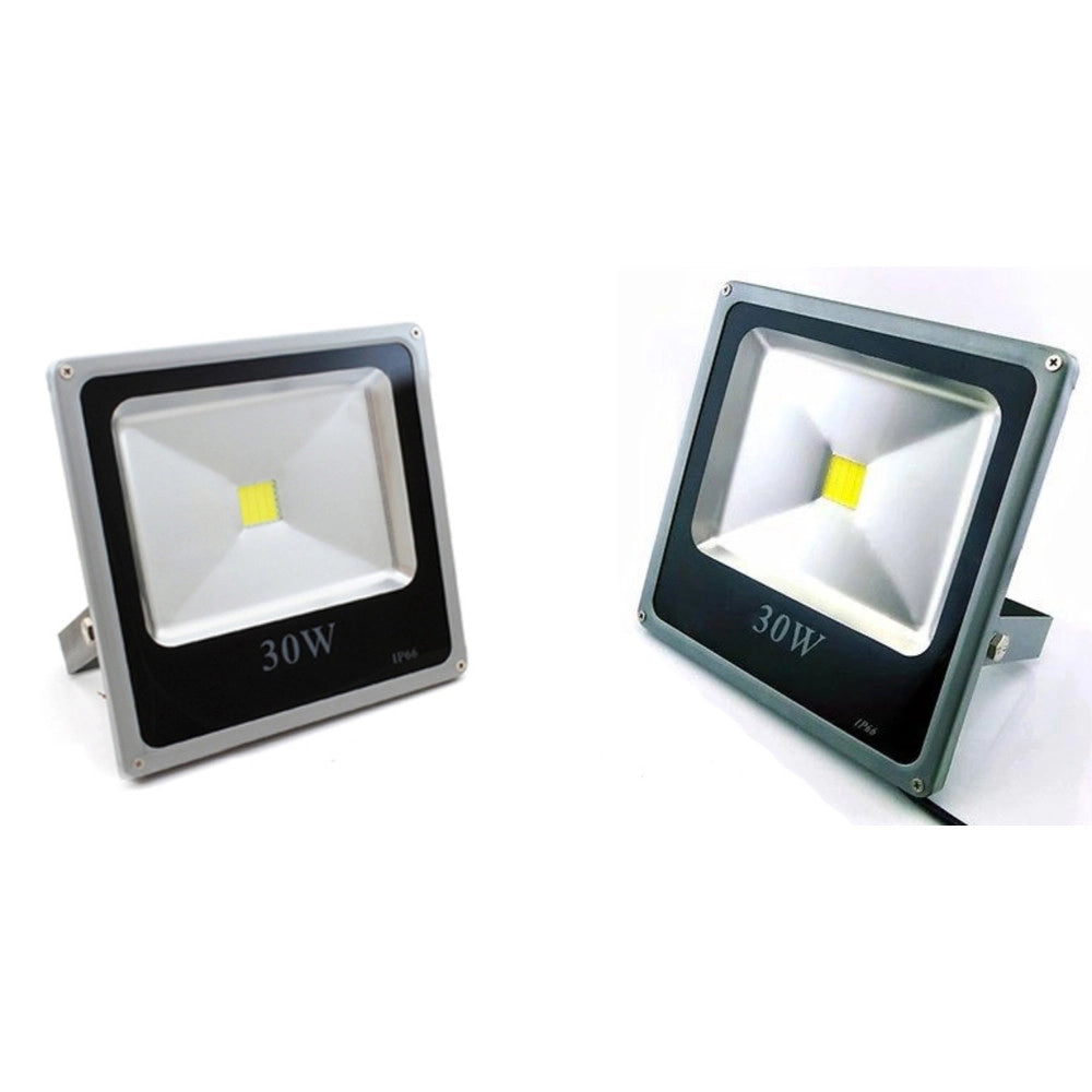 Trade Shop - Faro Faretto A Led Ultra Slim A Luce Calda Fredda Rgb Da Per Esterno Ip65 220v - -bianco Freddo-30 Watt -slim    -