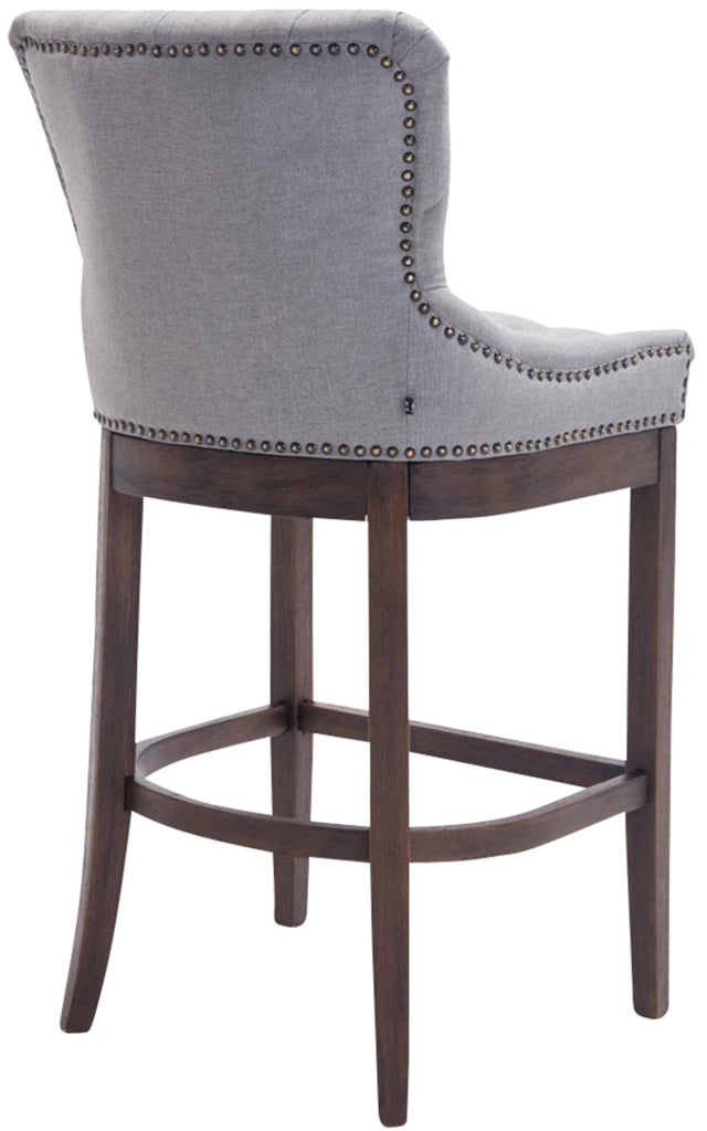Sgabello Lakewood stoffa antico-scuro grigio chiaro