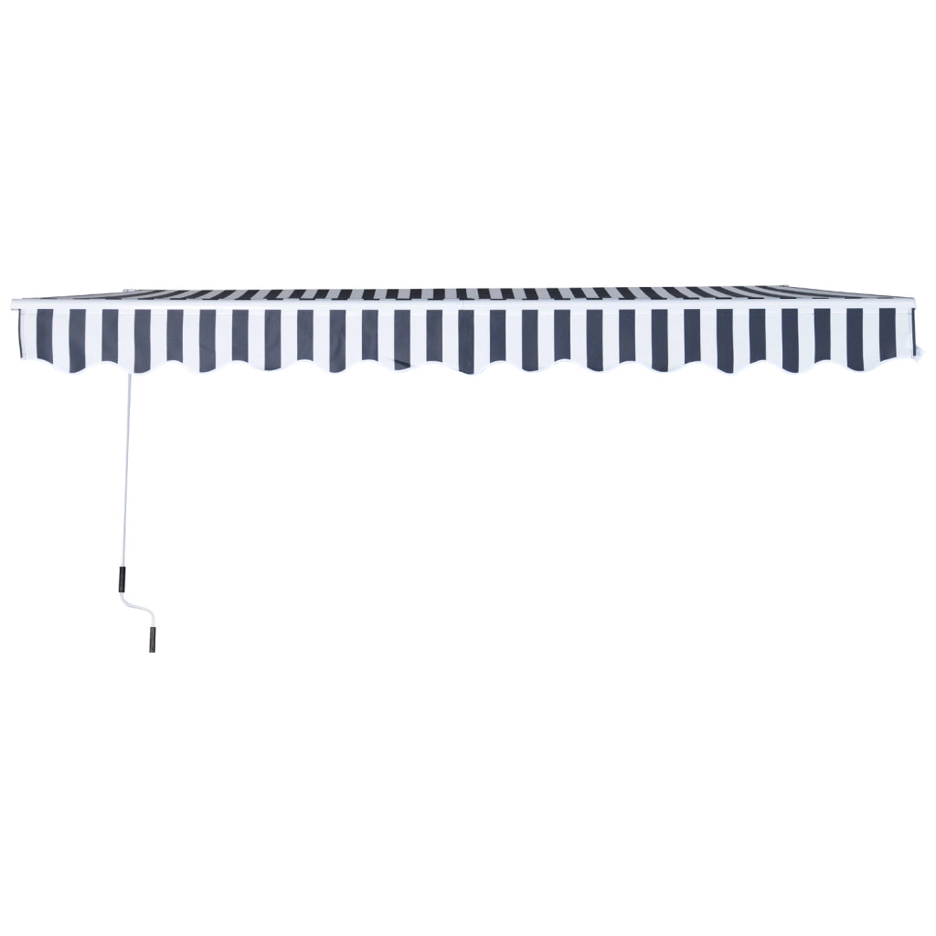 Tendone da Esterno Bracci Articolati 3.5x2.5m ¨C zephmum ¨C Grigio Bianco Alluminio Polyester