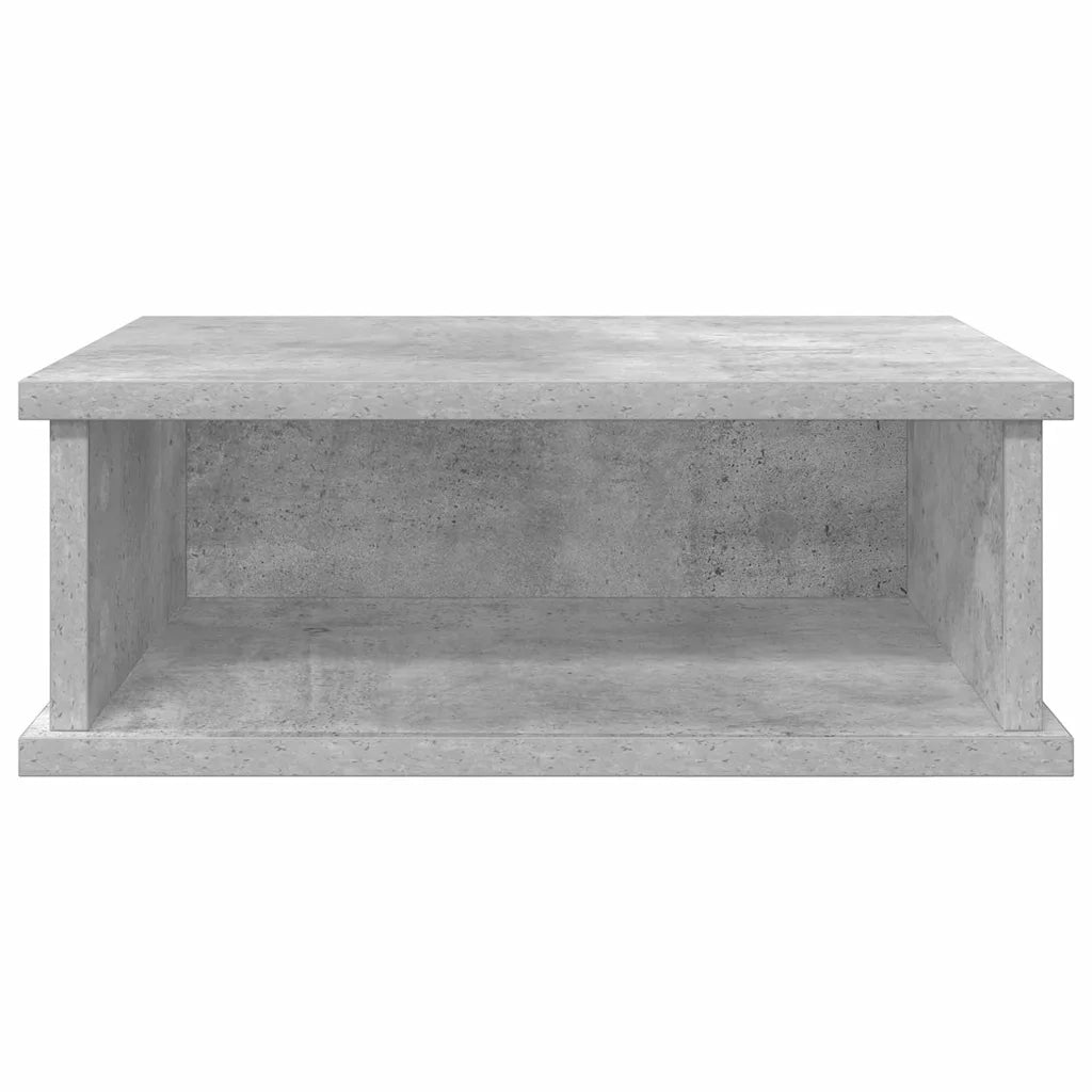 Comodino | Armadio da Notte | Mobiletto da notte Grigio cemento 40 x 31 x 15 cm Legno multistrato