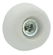 SOTTOSEDIA A CONO CON VITE BIANCO 25 MM CONF 8 PZ*- PLASTIMETAL- 20,0 confezione