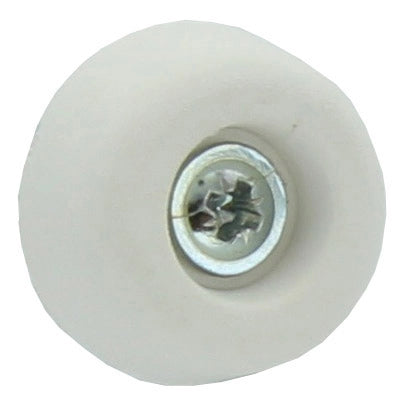 SOTTOSEDIA A CONO CON VITE BIANCO 25 MM CONF 8 PZ*- PLASTIMETAL- 20,0 confezione