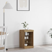 Sideboard  con luci LED Rovere Artigianale 41x37x67 cm